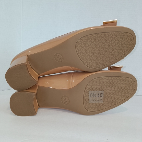 Michael Kors Kiera Flex Mid Pump Patent Dk Nude Size 10M never worn - Picture 7 of 12